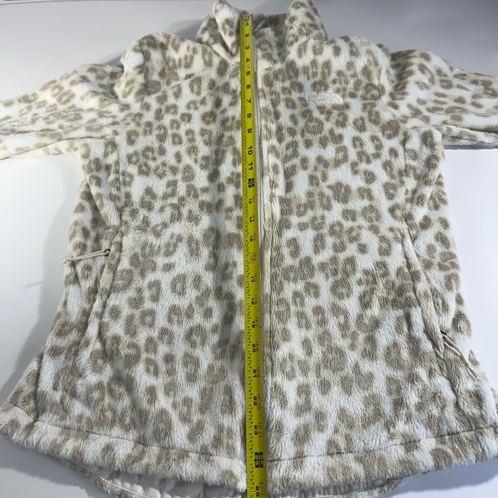 The North Face Fleece Jacket Leopard Full Zip Women’s Size Small Cozy Outdoor - Picture 11 of 12